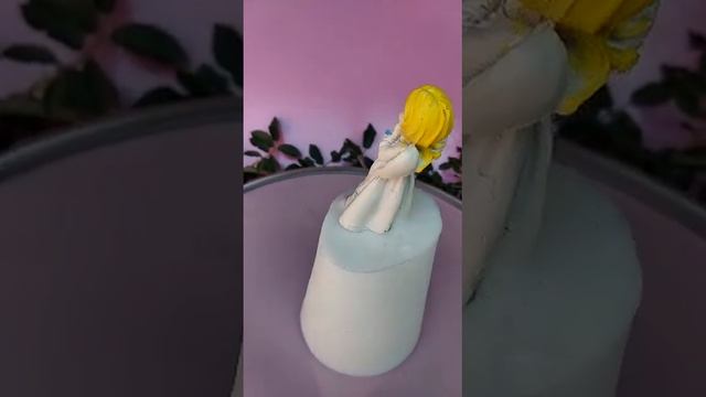 Силиконовый молд 3D Chocolove Ангел с медвежонком