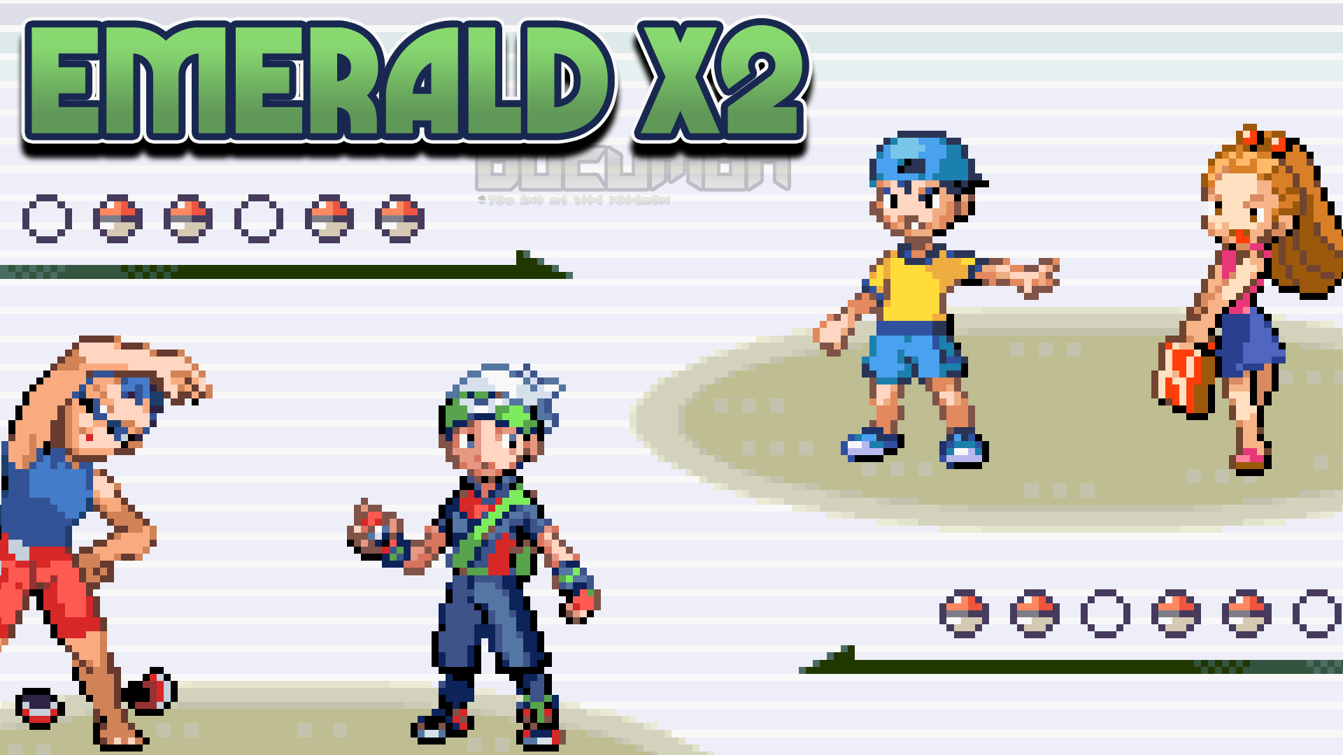 Pokemon Emerald X2 - Простой ROM для взлома GBA с небольшими и большими изменениями карты