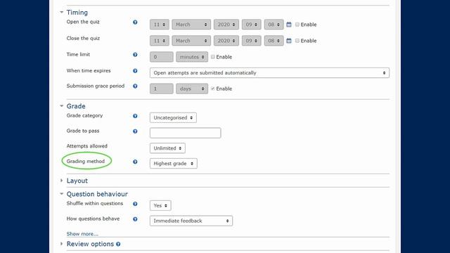 CourseSpaces Quick Guide - Creating a Quiz