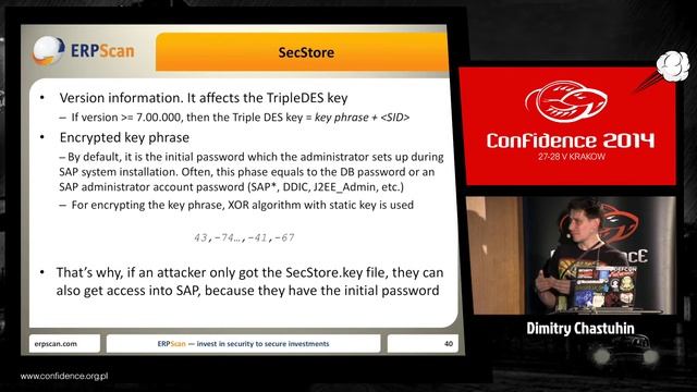 CONFidence 2014: All your SAP P@$$w0ЯdZ belong to us - Dimitry Chastuhin