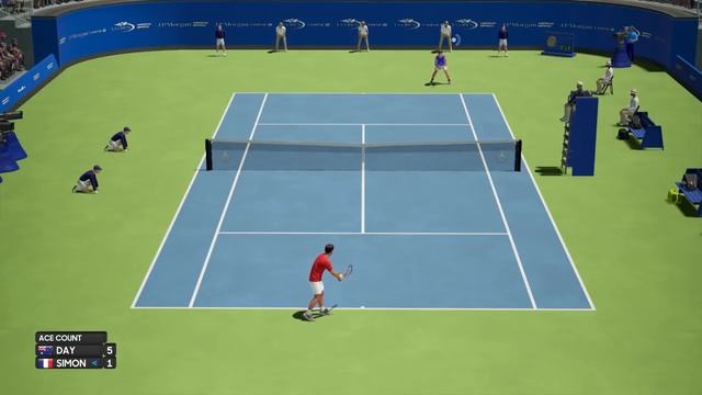 AO International Tennis - US Open 2R vs Gilles Simon - Career #28 - PS4 Gameplay