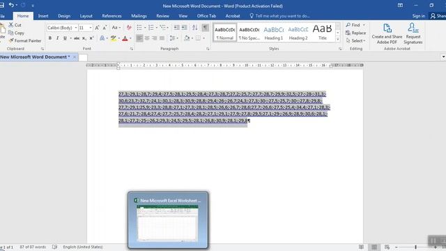 Оценка на съответствието копиране на данни от ПДФ и поставянето им в EXCEL
