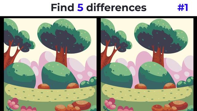 Найди 5 отличий - 1  (Сколько отличий нашёл ты?)