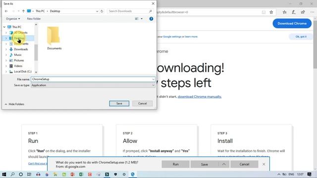 How to download & install chrome in Windows 10 | Hindi