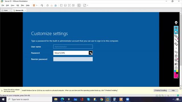 1. Windows Server 2022 Operating System Installation