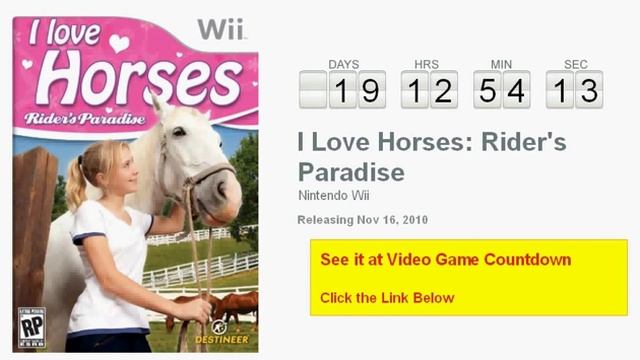 I Love Horses: Rider's Paradise Wii Countdown