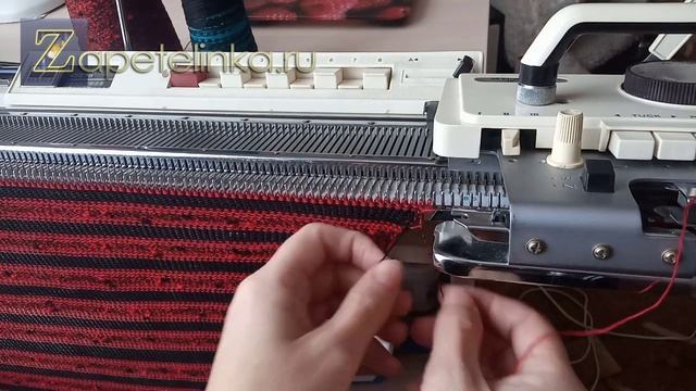 Вяжем полосатое полотно