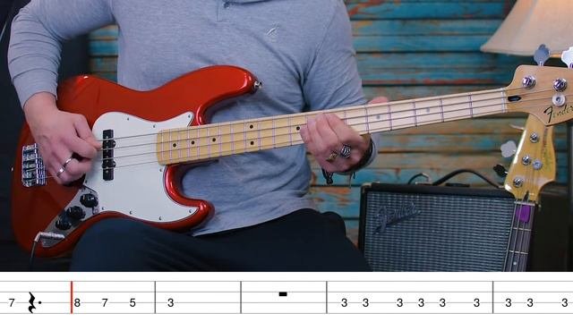 NOFX - 180 Degrees  Bass Cover With Tabs in the Video