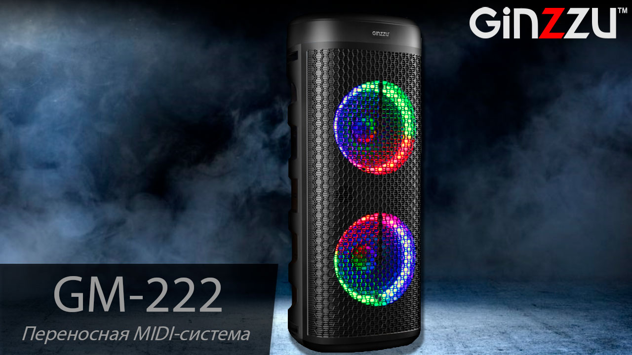 Обзор на музыкальную Midi систему от GINZZU. Model: GM-222.