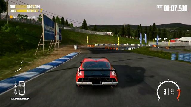 Wreckfest PS4 Rally Trophy Weekly challenge Fire Rock Raceway Roadslayer L Gold with replay
