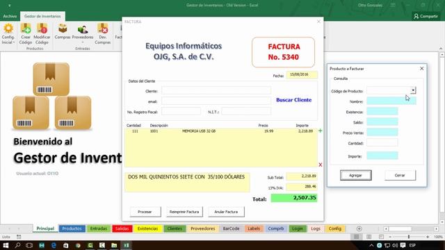Gestor de Inventarios Parte 29 | Agregando imágenes a los productos | VBA Excel 2016 #86