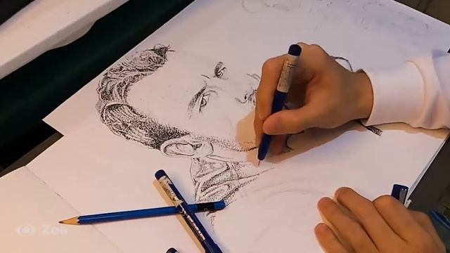Magandang Ideya Ko Para kay Doc Adam | Pen Sketch Art (Pointillism)