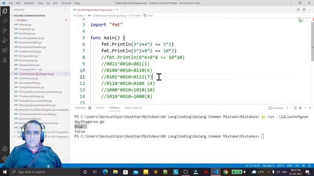 Clash of GO with Pythagoras Theorem | Common Mistake in Golang | Dr Vipin Classes