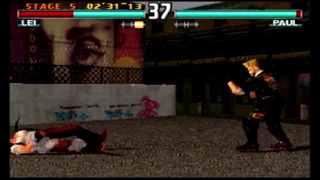 Tekken 3: Lei Arcade Playthrough and Ending (PS1)