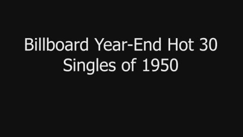 Billboard Top 30 Year End of 1950 (USA)
