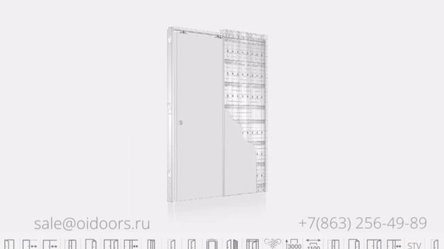 Скрытая раздвижная система SECRET OIDOORS Unico 1 под штукатурку