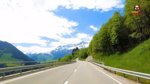 Relaxing Road Trip Series in Switzerland ?? Ep12 - Scenic Drive From Disentis To Sedrun Graubünden