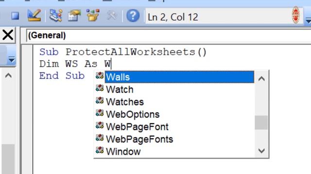 Cara Memproteksi Semua Sheet dengan VBA Excel