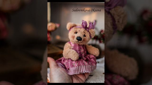 #ручнаяработа #мишкитеддисадовниковойоксаны #мишкитедди #плюшевыймишка #мишкатедди #тедди #игрушка