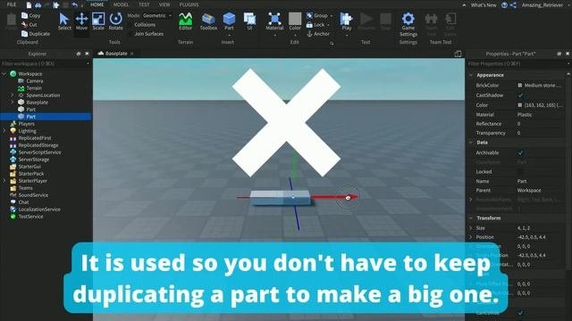 Roblox Studio: How to use Move Scale And Rotate Tool