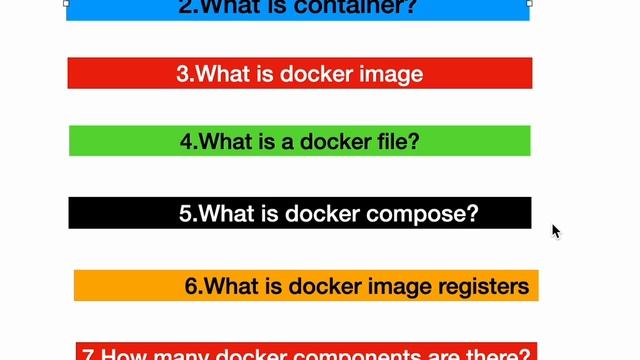 What is container? what is docker image?what is Dockerfiles? Q2-Q7
