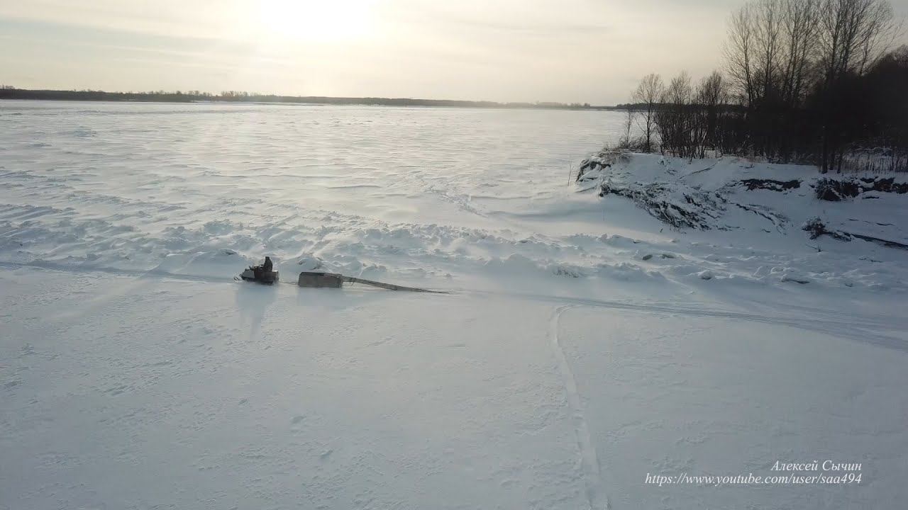 Колпашево, на реке зимой