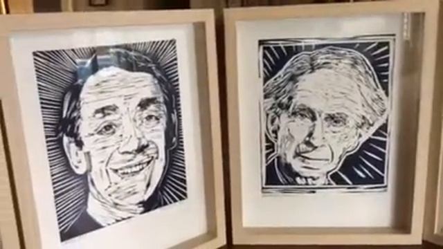 Linocut Portraits by Tom Callos