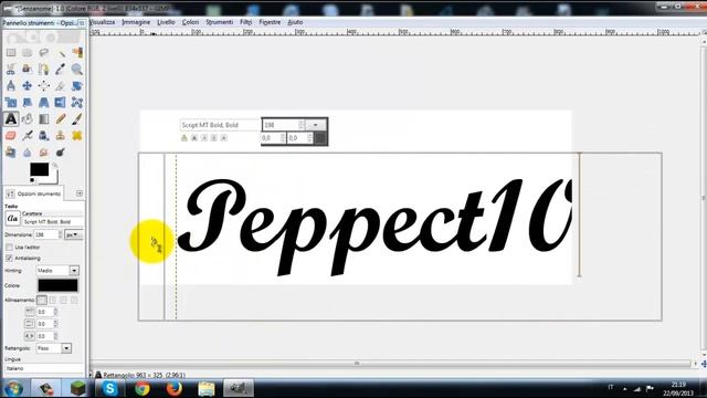Tutoial come fare scritte in -3D- su Gimp 2.8