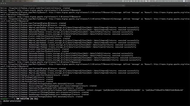 bigtop docker provisioner with port forwarding for web uis