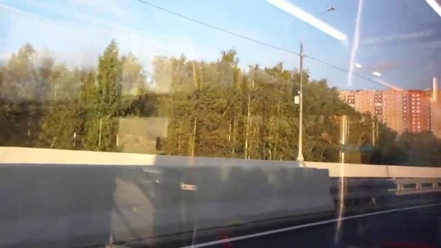Вечерний закат в Зеленограде - проедемся на автобусе №24 из Алабушево в Крюково
