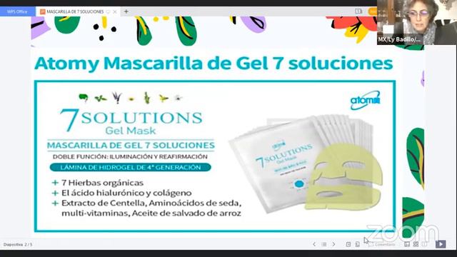DESMAQUILLANTE 2 EN 1  Y MASCARILLA 7 SOLUCIONES ATOMY