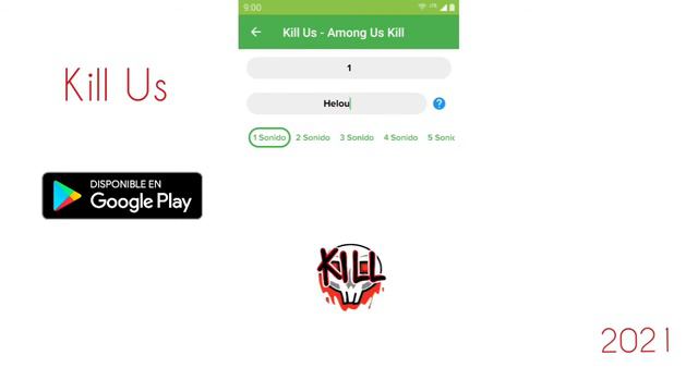 Kill Us - Among Us Kill Sound App ¡Reproduce el sonido "kill" de Among us!