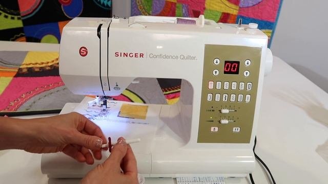 Singer Confidence Quilter 7469Q 32 How to Thread a Twin Needle