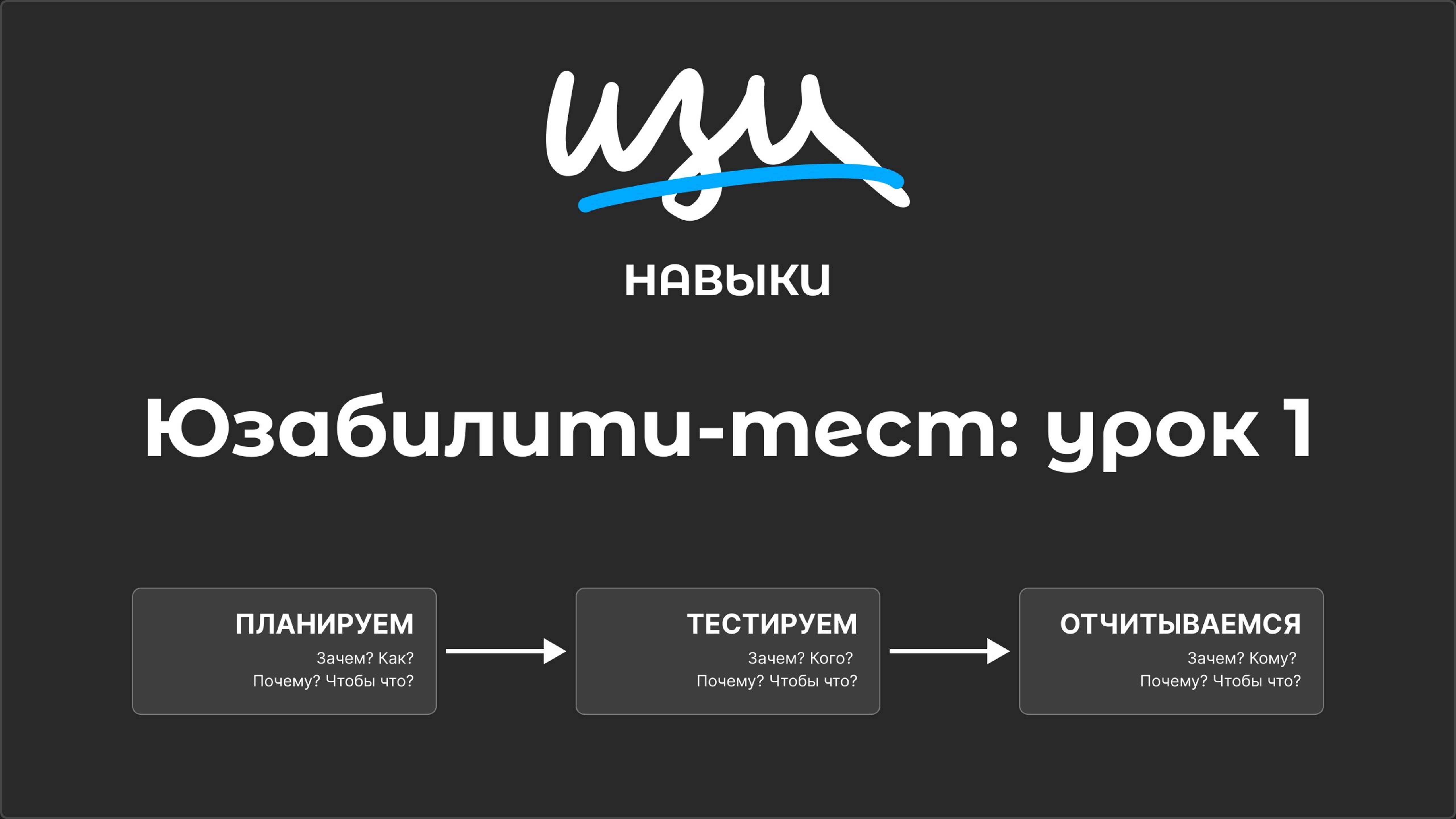 Изи навык: Юзабилити-тест - Урок 1