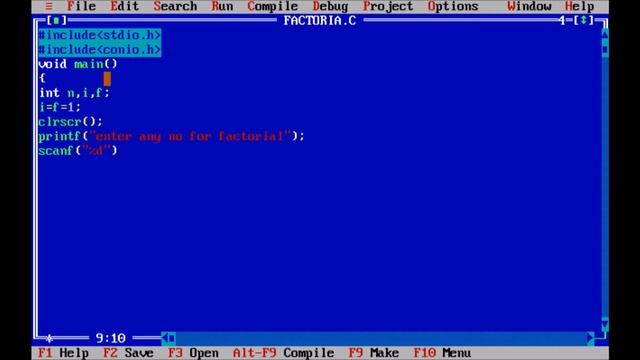 Factorial of a Number in C using while Loop in Hindi