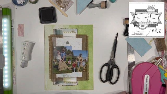Scrapbooking Process Video: Let's Go (Stretch the Sketch/Follow A Sketch February