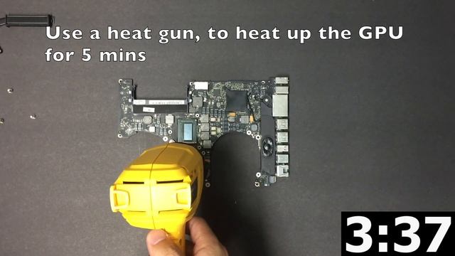 Macbook Pro 15 late 2011 GPU Reballing or Reflowing Fix