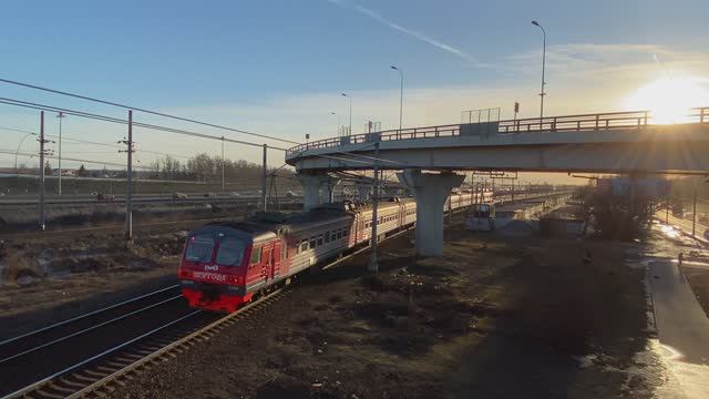 Электропоезд ЭД4М-0294 "Тигода", перегон Броневая - Лигово