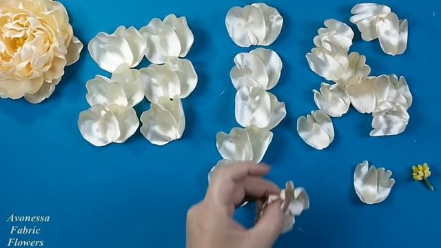 Ribbon's Peony/Peony De La Cinta/Пион из лент. МК