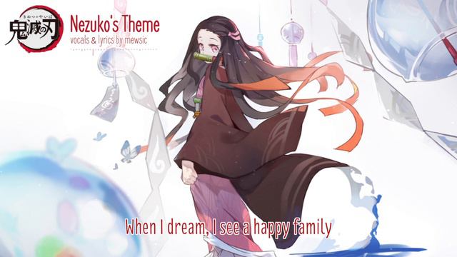 【mew】"Nezuko's Theme" with Lyrics ║ Kimetsu no Yaiba OST ║ Full ENGLISH Cover & Lyrics