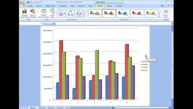 Create a Simple Chart in Excel 2007