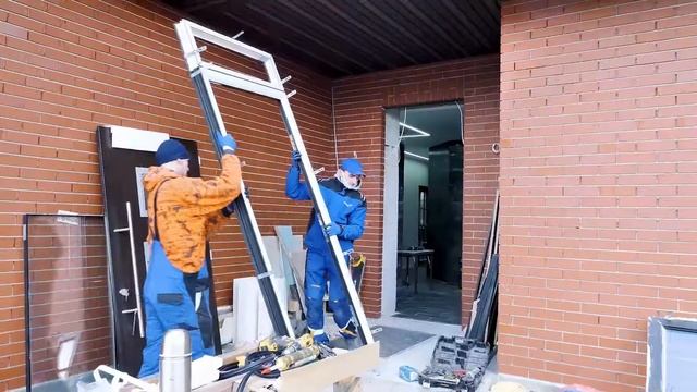 Установка входной двери с терморазрывом Thermo65