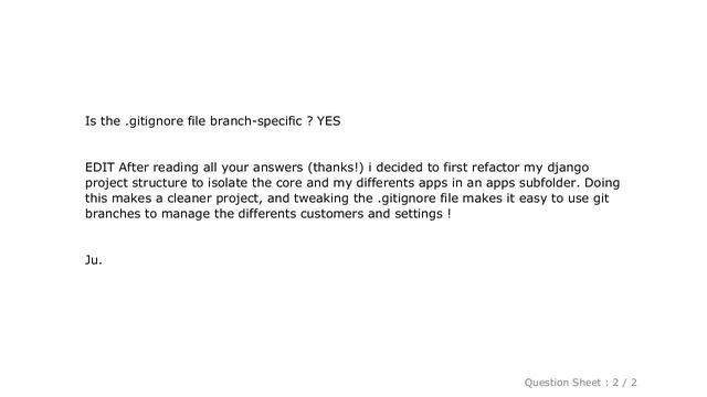 Django : One project, Multiple customers with git?