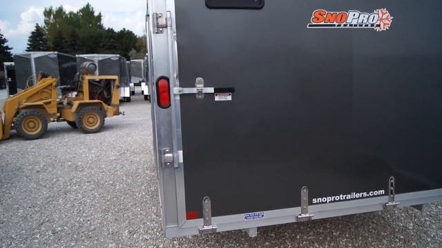 2018 SNOPRO 101x12 Hybrid Aluminum Enclosed 2 Place Snowmobile Trailer With Extreme Weather Package