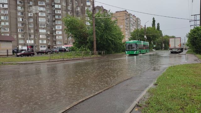 ГОРОД УФА БАШКИРИЯ транспорт города 23 июня 2024 уфимский троллейбус депо 1