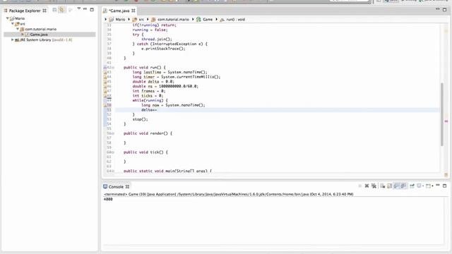 Java Programming Tutorial  Super Mario Game 7  Timer