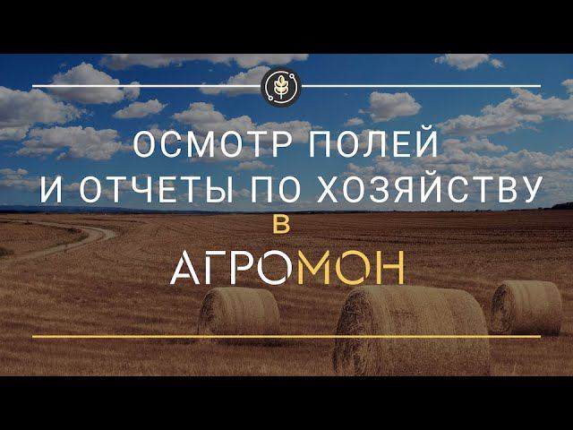 Осмотр полей и отчеты в веб-интерфейсе АгроМон