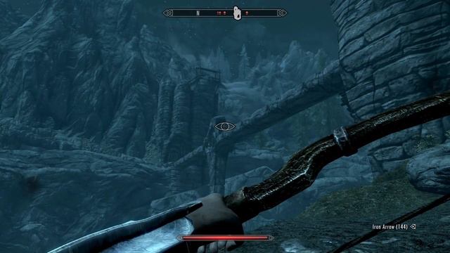 Bandit jumping down to reach me quicker nice strategy - Skyrim