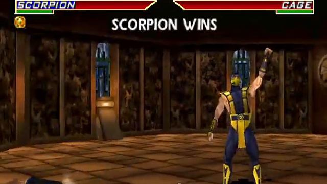 Mortal Kombat 4 PlayStation PSX Scorpion Gameplay Playthrough