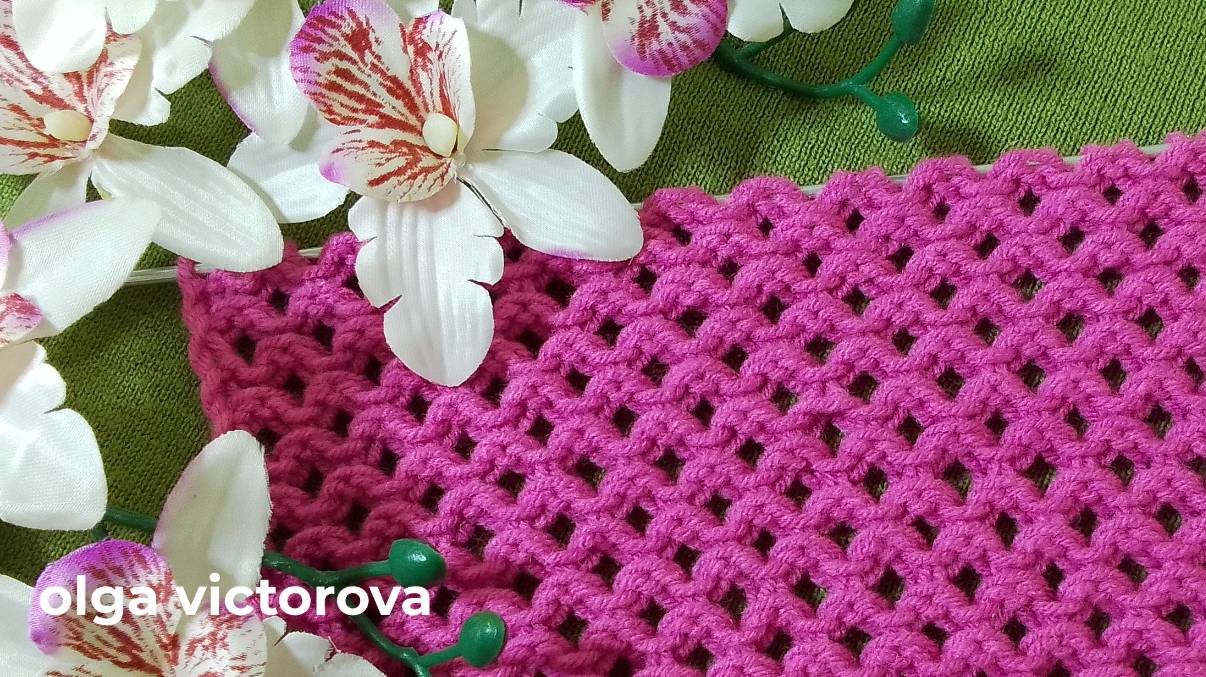 Ажурный узор спицами 207 Вязание Узоры спицами Knitting patterns